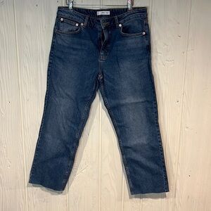 Mng Straight Leg Jeans, Size 10
